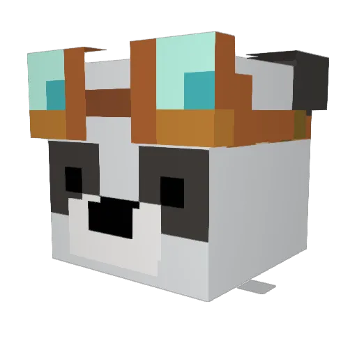 Matt1235 Minecraft avatar head, 3D render