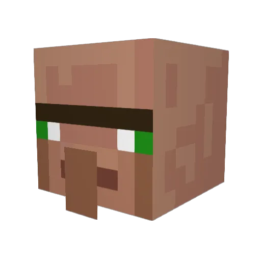 Matt129_ Minecraft avatar head, 3D render