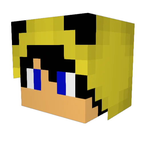Matt1490 Minecraft avatar head, 3D render