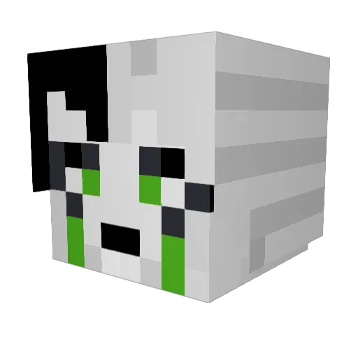 MattATHF Minecraft avatar head, 3D render