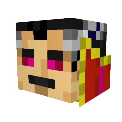 MattAndPapa Minecraft avatar head, 3D render