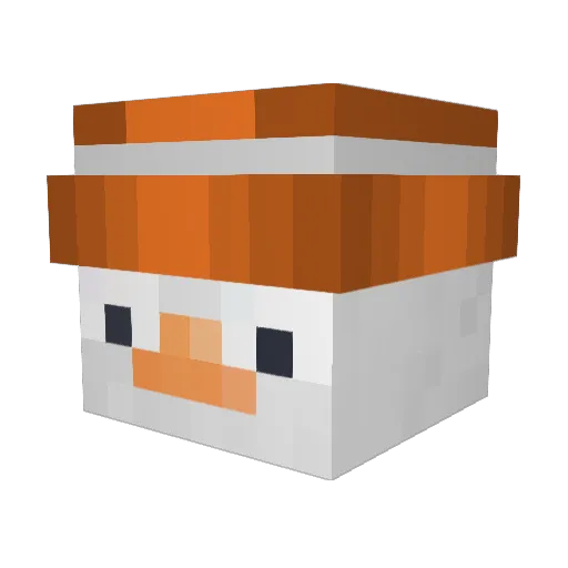 MattAnderson Minecraft avatar head, 3D render