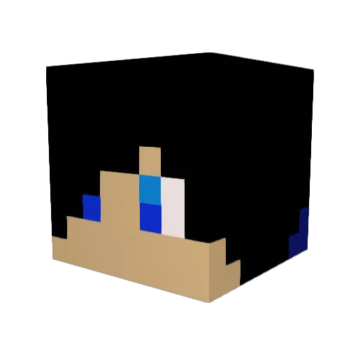MattBSG Minecraft avatar head, 3D render