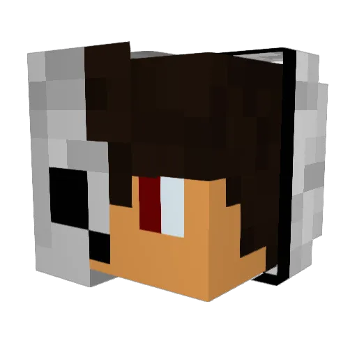 MattBeast Minecraft avatar head, 3D render