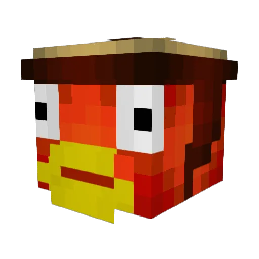 MattC3756 Minecraft avatar head, 3D render