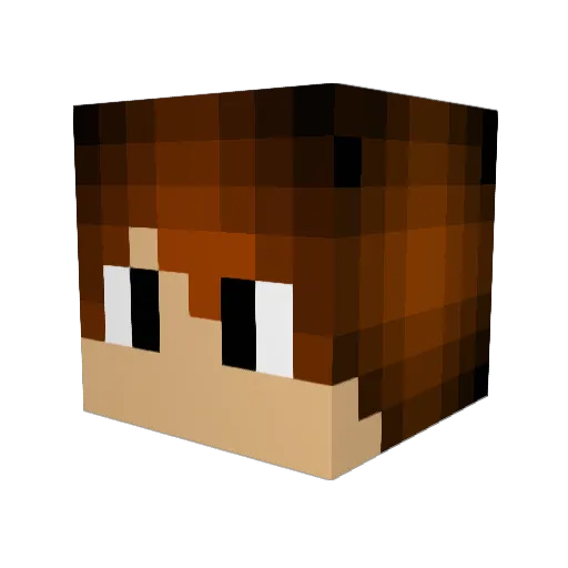 MattDude20 Minecraft avatar head, 3D render