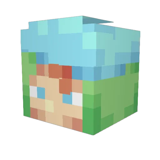 MattEww_5 Minecraft avatar head, 3D render
