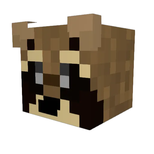 MattFlat101 Minecraft avatar head, 3D render