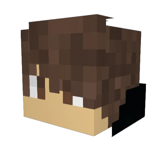 MattIsHere457 Minecraft avatar head, 3D render