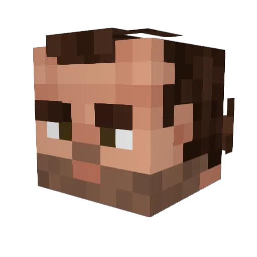 MattLish Minecraft avatar head, 3D render