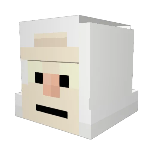 MattMcMull Minecraft avatar head, 3D render