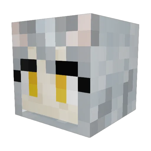 MattMookie Minecraft avatar head, 3D render