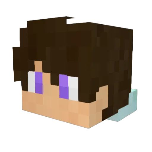 MattNCheeese Minecraft avatar head, 3D render