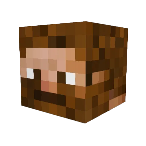 MattOSe7en Minecraft avatar head, 3D render