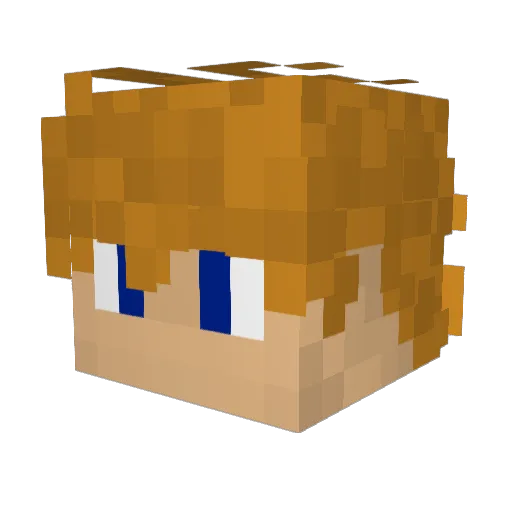 MattOrSomething Minecraft avatar head, 3D render