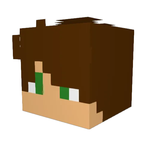 MattPlaya Minecraft avatar head, 3D render