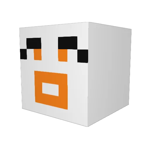 MattShelpGaming Minecraft avatar head, 3D render