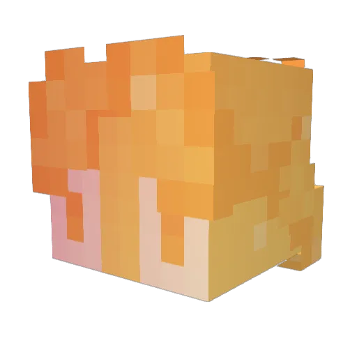 MattTD_ Minecraft avatar head, 3D render