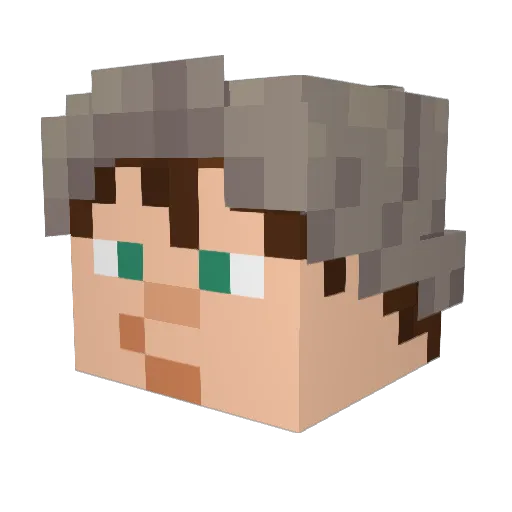 MattTOB Minecraft avatar head, 3D render