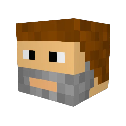MattTPT Minecraft avatar head, 3D render