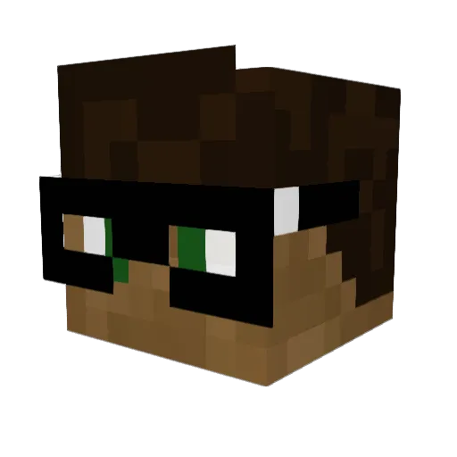 MattThebeastOK Minecraft avatar head, 3D render