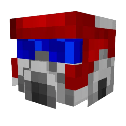 MattTrakker Minecraft avatar head, 3D render
