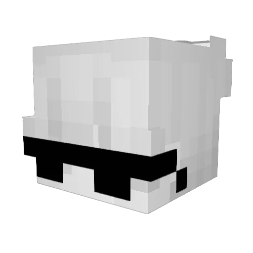 MattVoid Minecraft avatar head, 3D render