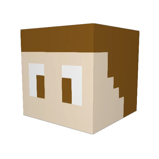 MattWasHereYT Minecraft avatar head, 3D render