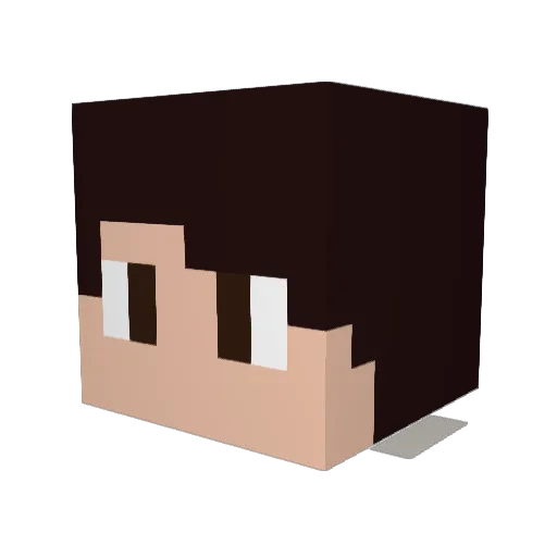 Matt_Young Minecraft avatar head, 3D render