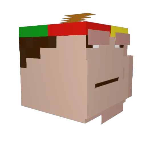 Matt_rsl Minecraft avatar head, 3D render