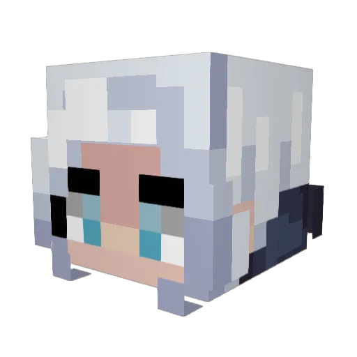 Mattaa Minecraft avatar head, 3D render