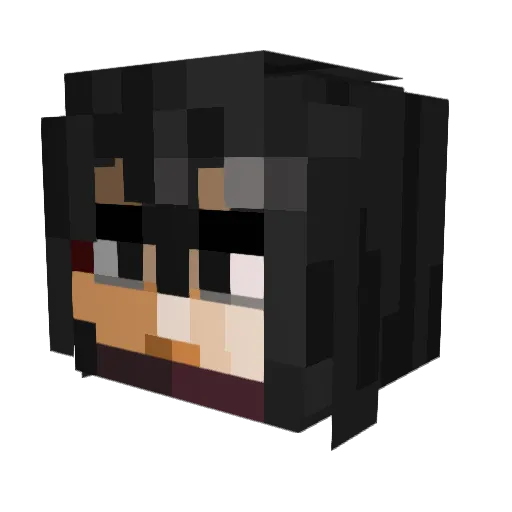 Mattack1234 Minecraft avatar head, 3D render