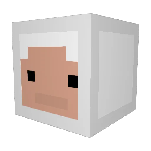 Mattatthat Minecraft avatar head, 3D render