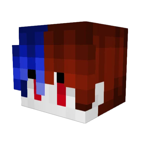 Mattbow Minecraft avatar head, 3D render