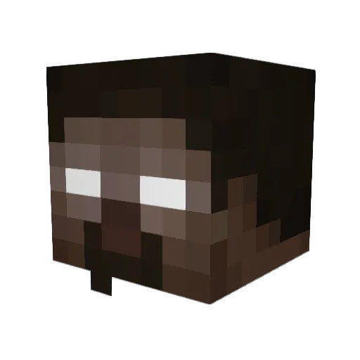 Mattbux Minecraft avatar head, 3D render