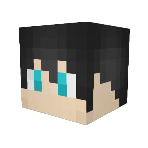 Mattches Minecraft avatar head, 3D render
