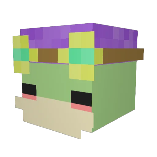 Mattchew99 Minecraft avatar head, 3D render