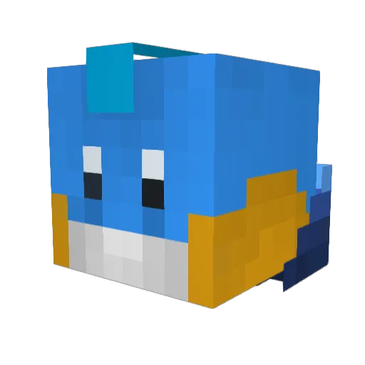 Mattchux Minecraft avatar head, 3D render