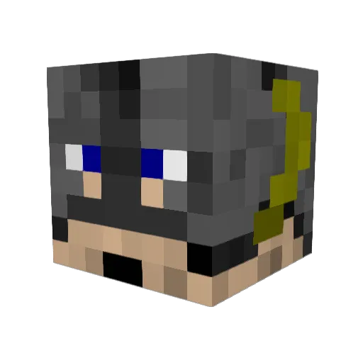 Matte9103 Minecraft avatar head, 3D render