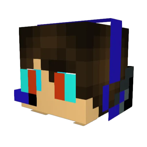 MatteTGG Minecraft avatar head, 3D render