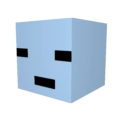 Matte_2412 Minecraft avatar head, 3D render