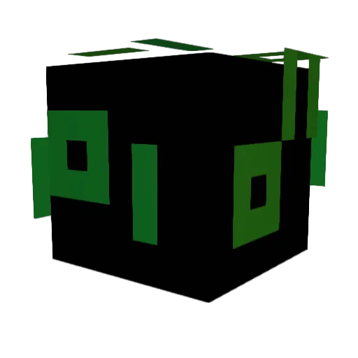 Mattecho123 Minecraft avatar head, 3D render