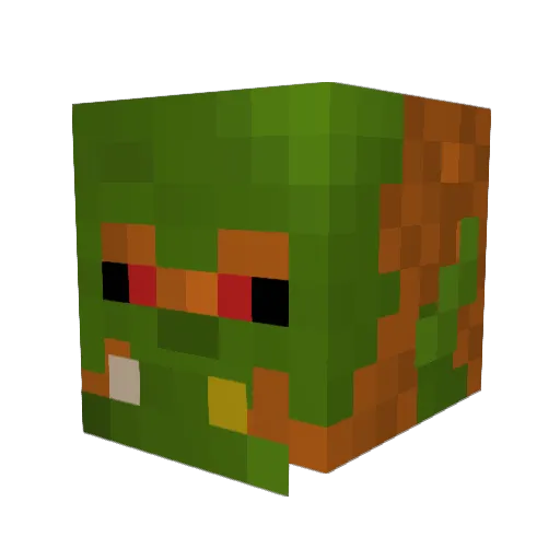 Mattengar Minecraft avatar head, 3D render