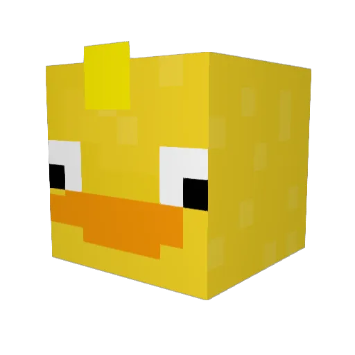 Mattenhis Minecraft avatar head, 3D render