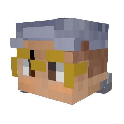 Mattenroda Minecraft avatar head, 3D render
