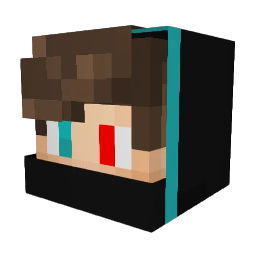 Matteo464 Minecraft avatar head, 3D render