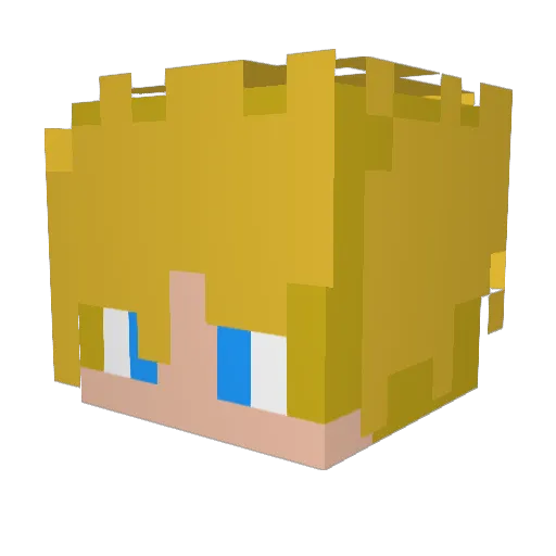 Matteo9460 Minecraft avatar head, 3D render