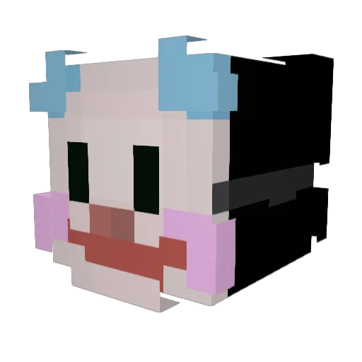 MatteoGuappo Minecraft avatar head, 3D render