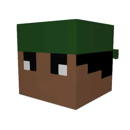 Matteo_Renzi Minecraft avatar head, 3D render