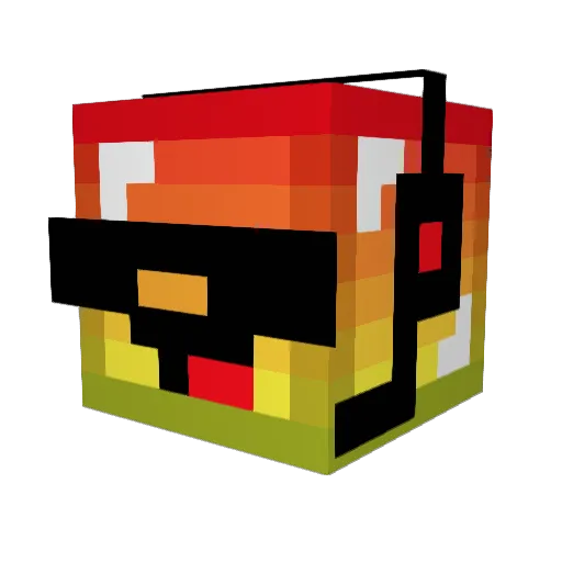 Matteo_diko Minecraft avatar head, 3D render